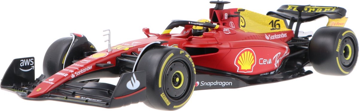Ferrari F1-75 No.16 Monza Livery 75th Anniversary 2022 C. Leclerc - 1:18