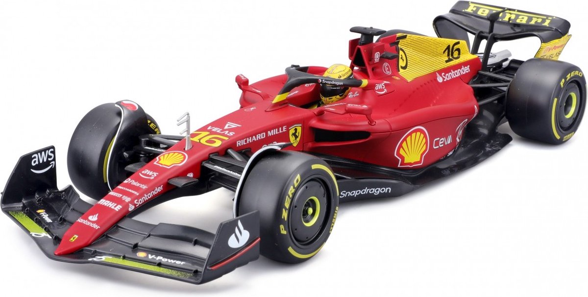 Ferrari F1-75 No.16 Monza Livery 75th Anniversary 2022 C. Leclerc - 1:18