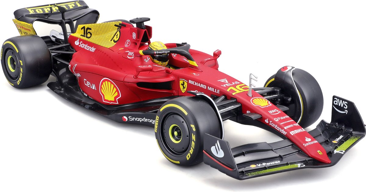 Ferrari F1-75 No.16 Monza Livery 75th Anniversary 2022 C. Leclerc - 1:18