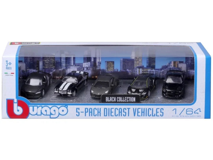 5-Pack Diecast Cars Set - Audi, Chevrolet, Lamborghini, Lamborghini, Ford - 1:64
[1:64]