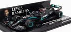 Mercedes-AMG W11 with flat tyre Winner British GP 2020 L. Hamilton - 1:43