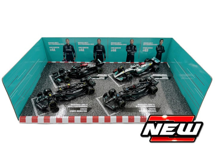 Mercedes-AMG Petronas 4 Car set - 1:43