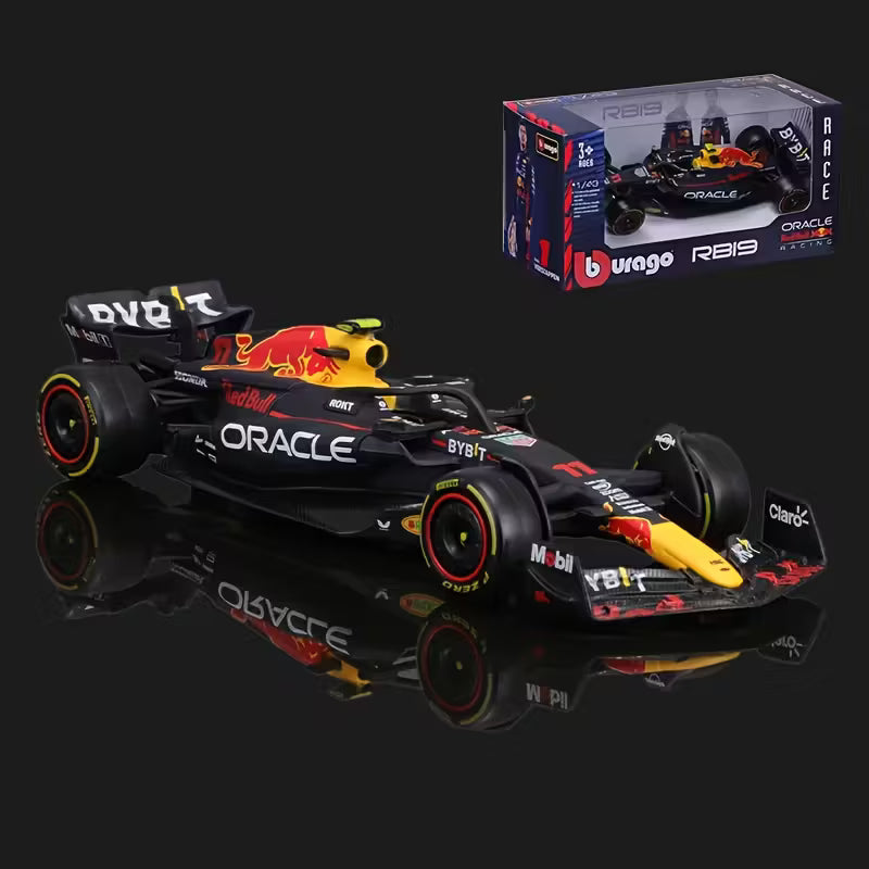 Burago 1:43 2023 Red Bull Racing RB19 #1 En #11 Gietijzeren Formuleauto