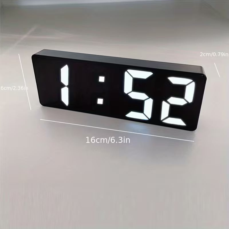 Modern LED SmartClock – Digitale Wekker met Temperatuur & Helderheidsregeling
