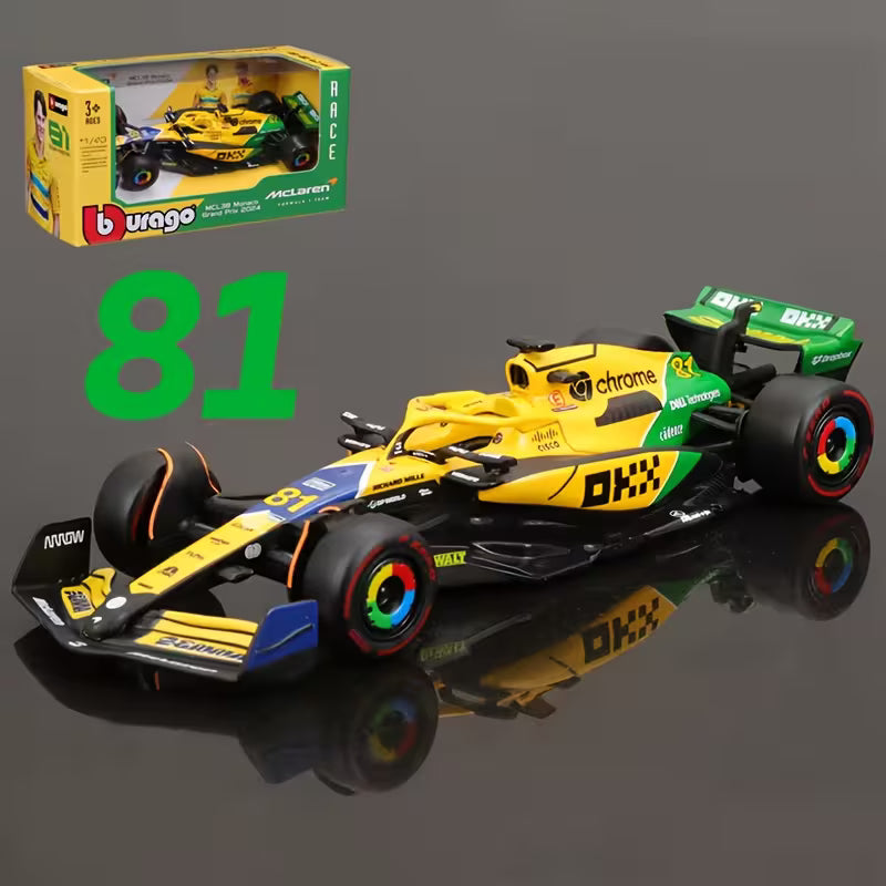 McLaren MCL38 F1 Team Yellow No.81 Monaco GP 2024 O. Piastri and L. Norris- 1:43