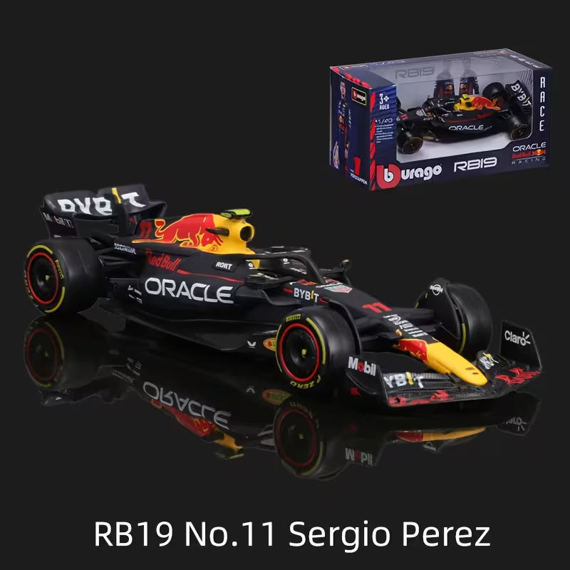 Burago 1:43 2023 Red Bull Racing RB19 #1 En #11 Gietijzeren Formuleauto
