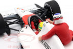 McLaren Honda MP4/6 Mexico GP 1991 A. Senna with J. Alesi riding - 1:18
